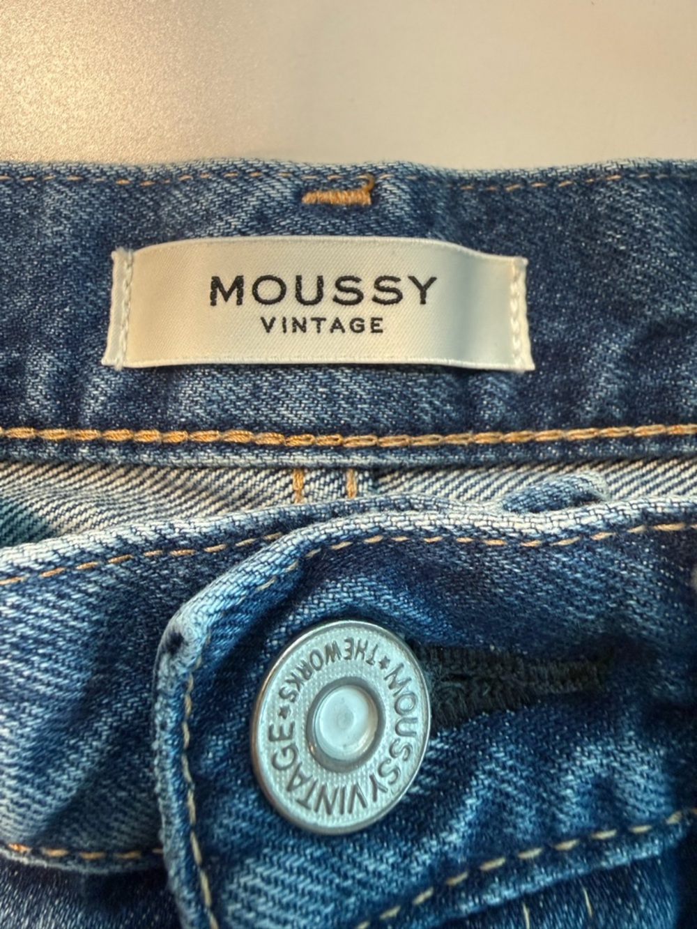 Moussy Vintage Allerton Wide Straight Jeans Size 26 High Rise - Picture 2 of 12